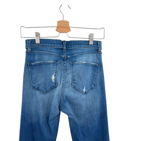 Ayr Skinny Jeans Distressed Denim Stretch Medium Wash Blue Size 25 x 30 - Picture 9 of 14